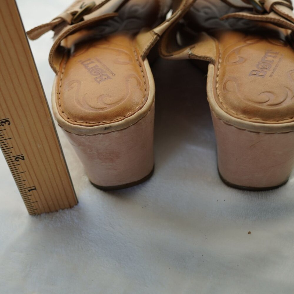 Born Tan Leather Sandals - Picture 4 of 9